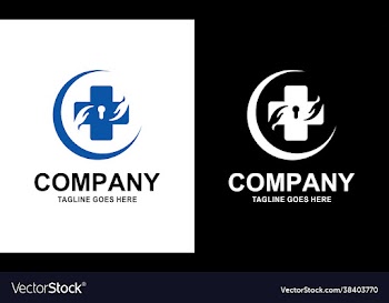 template desain logo farmasi medis