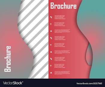 Template design for brochure annualreport vector image