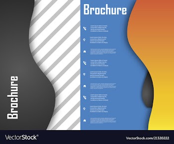 Template design for brochure annualreport vector image
