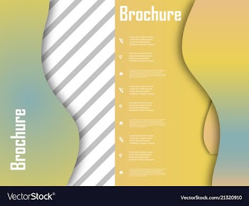 Template design for brochure annualreport vector image