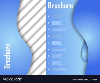 Template design for brochure annualreport vector image
