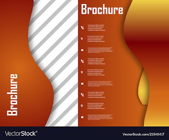 Template design for brochure annualreport vector image