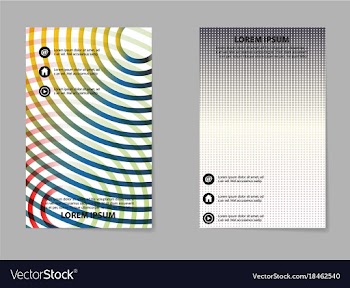 Template design layout brochure geometric vector image