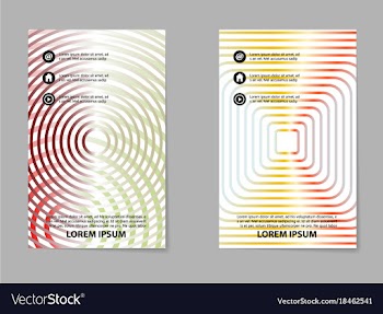 Template design layout brochure geometric vector image