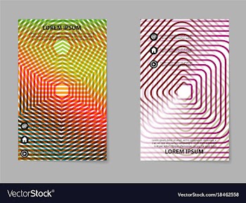 Template design layout brochure geometric vector image
