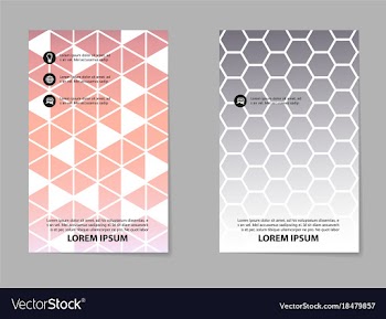 Template design layout brochure geometric vector image