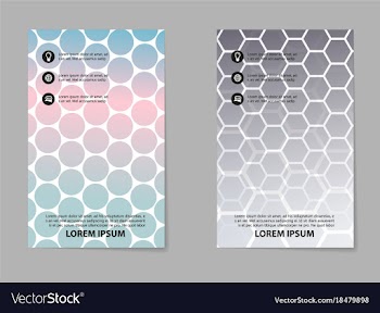 Template design layout brochure geometric vector image