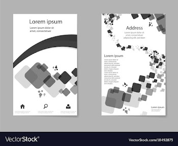 Template design layout brochure geometric vector image