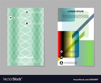 Template design layout brochure geometric vector image