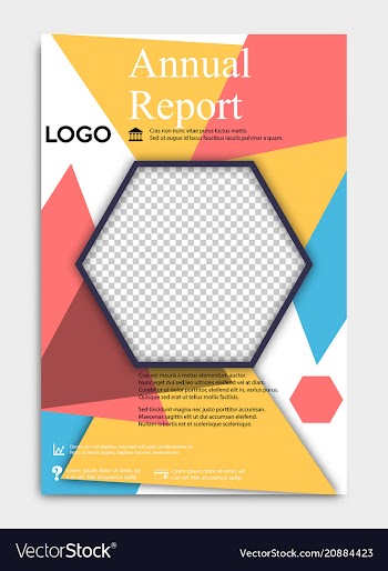 Template flyer black with elements for printing vector image