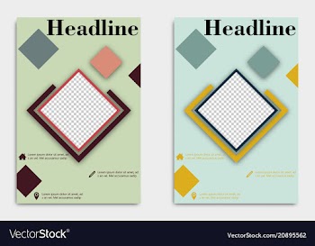 Template flyer black with elements for printing vector image
