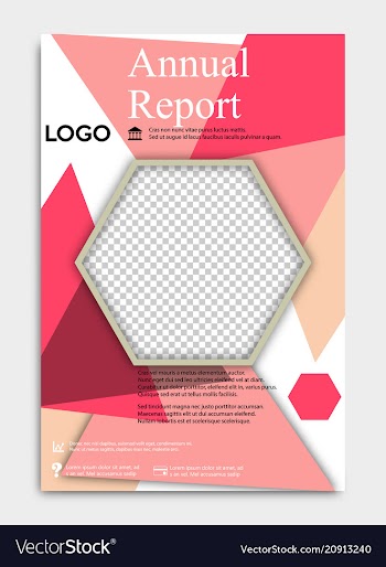 Template flyer black with elements for printing vector image