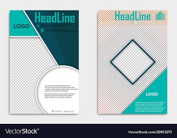 Template flyer black with elements for printing vector image