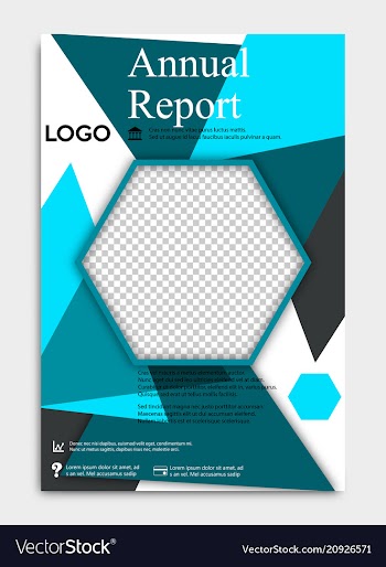 Template flyer black with elements for printing vector image
