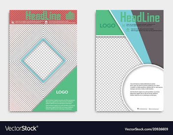 Template flyer black with elements for printing vector image