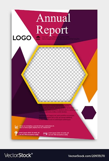 Template flyer black with elements for printing vector image