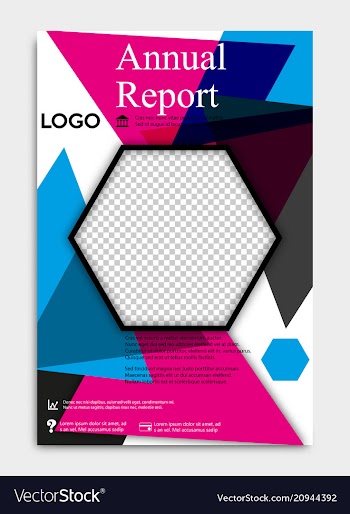 Template flyer black with elements for printing vector image