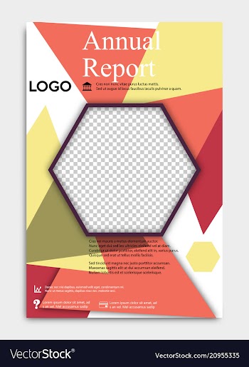 Template flyer black with elements for printing vector image