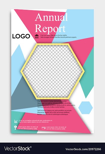 Template flyer black with elements for printing vector image
