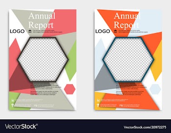 Template flyer black with elements for printing vector image