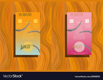 Template for advertising brochure with business vector image