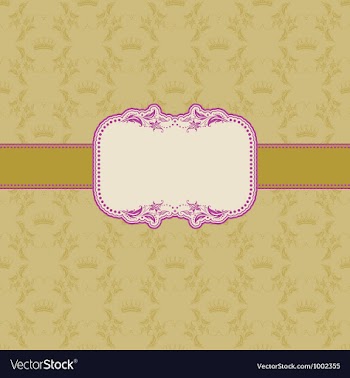 Template frame design for greeting card vector image