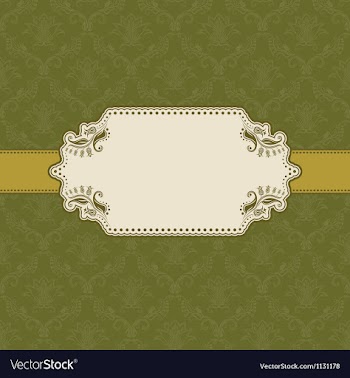 Template frame design for greeting card vector image