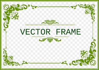 Template Green CorelDRAW - green frame 