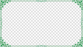Template, Green Frame transparent background PNG clipart