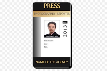 Template Identity document Photo identification Photographer Badge - id card 