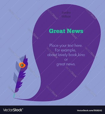 Template with pen and place for your headline and vector image