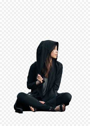 Template Woman - sitting man 