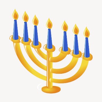 Temple menorah clipart, illustration vector. | Free Vector - rawpixel