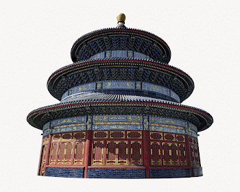 Temple of Heaven collage element | Free PSD - rawpixel
