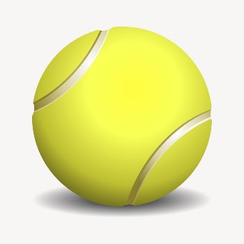 Tennis ball clipart, sport equipment | Free Photo - rawpixel