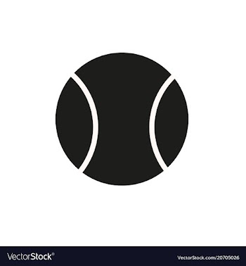 Tennis ball icon in trendy flat style isolated on vector image