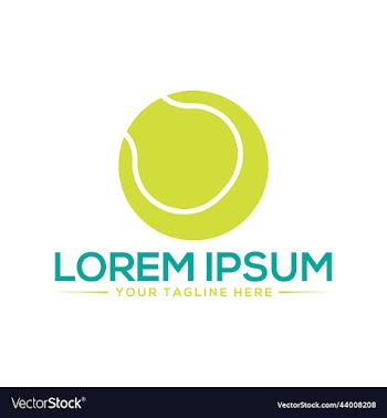 tennis ball logo design