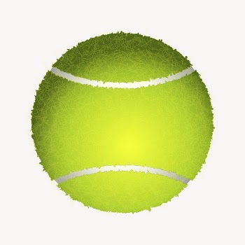 Tennis ball sticker, sport equipment | Free PSD - rawpixel