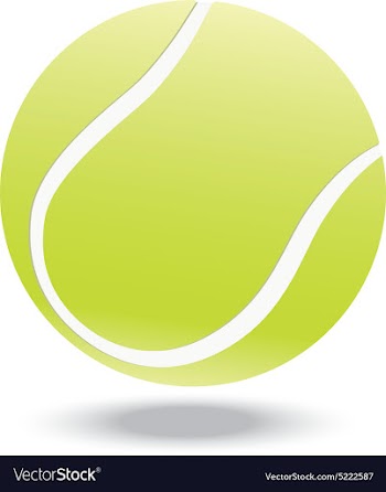 Tennis ball vector image