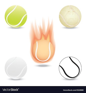 Tennis ball vector image