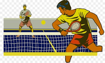 Tennis Centre Padel Tennis ball Racket - Retro tennis vector 