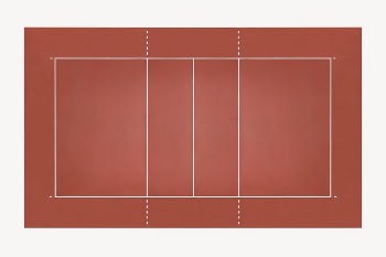 Tennis court collage element psd | Free PSD - rawpixel