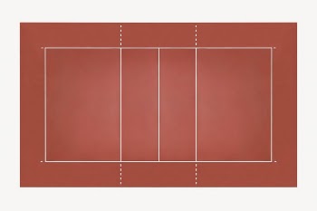 Tennis court, isolated on white | Free Photo - rawpixel