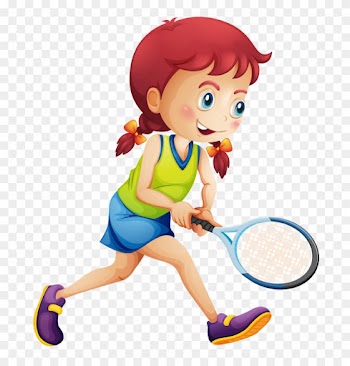 Tennis Girl Racket Illustration - Girl Play Tennis