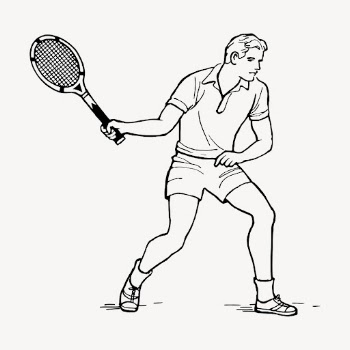 Tennis player clipart, sport illustration | Free Vector - rawpixel
