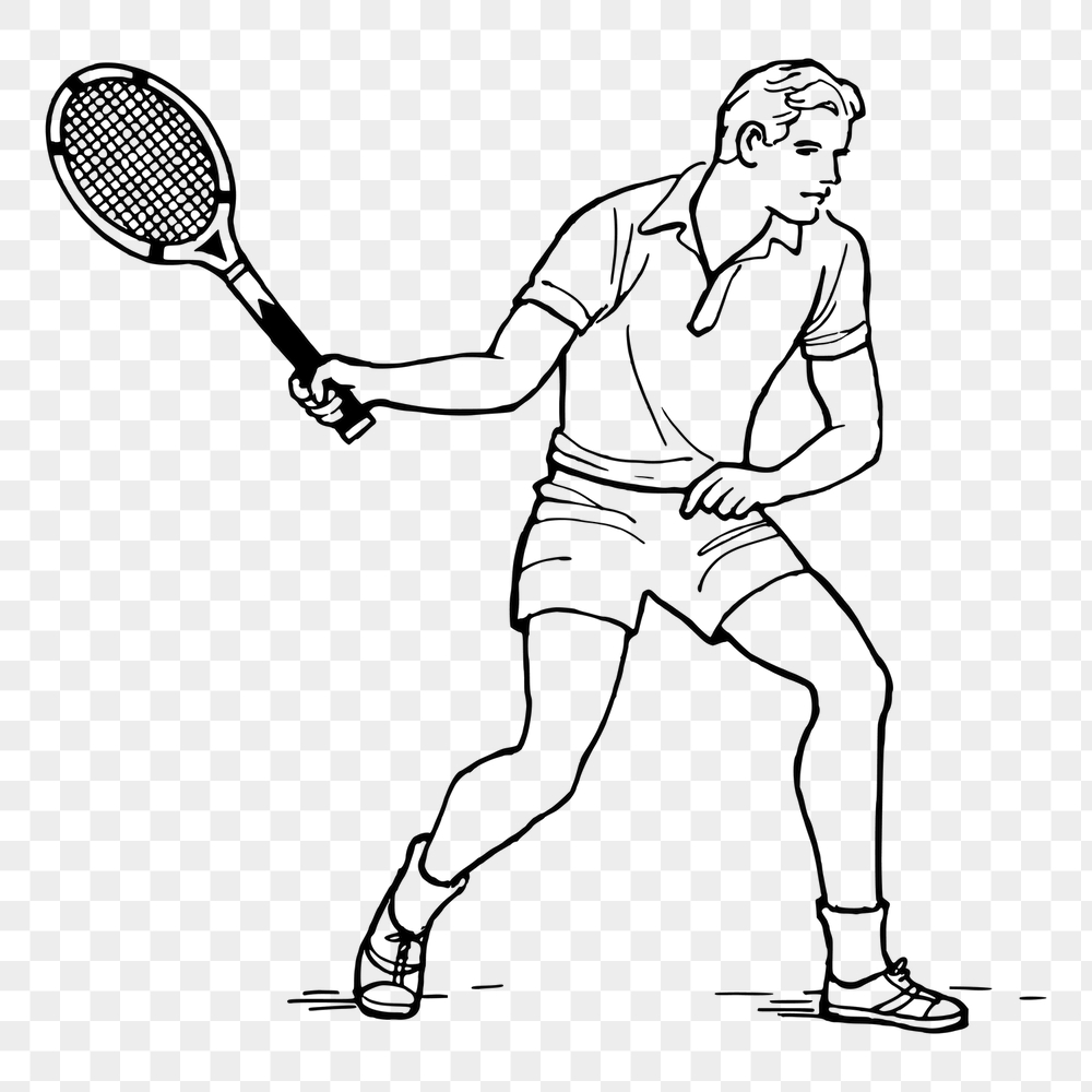 Tennis player png sticker, sport | Free PNG - rawpixel