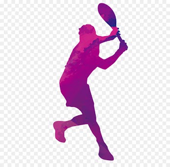 Tennis Sport Forehand Clip art - Silhouette tennis 