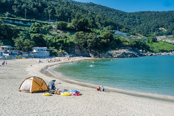 Tent and People on Beach