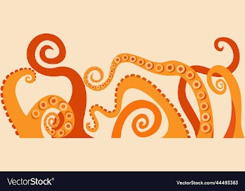 tentacles of octopus decorative