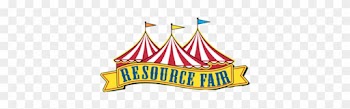 Tents With Flags On Top And A Large Banner In Front - Resource Fair Clipart